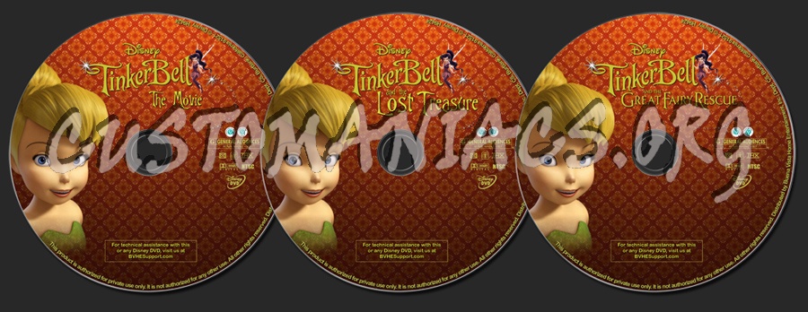 Tinker Bell Movie Collection dvd label