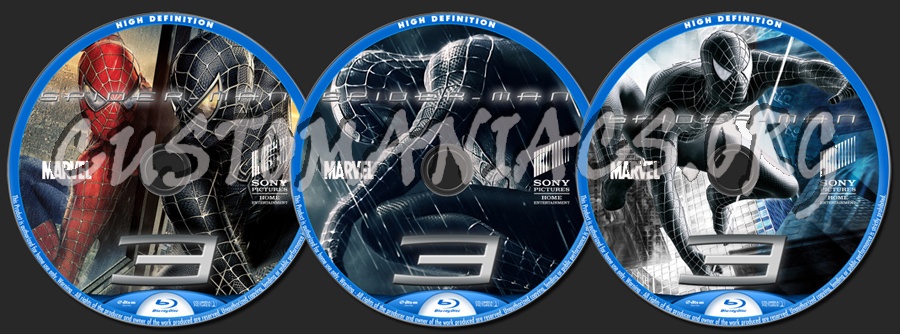 Spider-man 3 blu-ray label