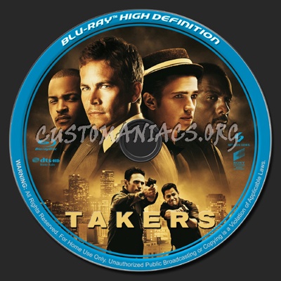 Takers blu-ray label