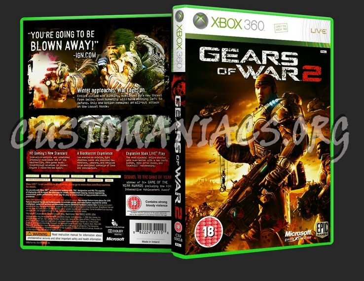 Gears Of War 2 dvd cover