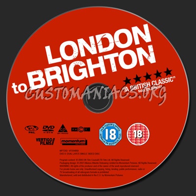 London to Brighton dvd label