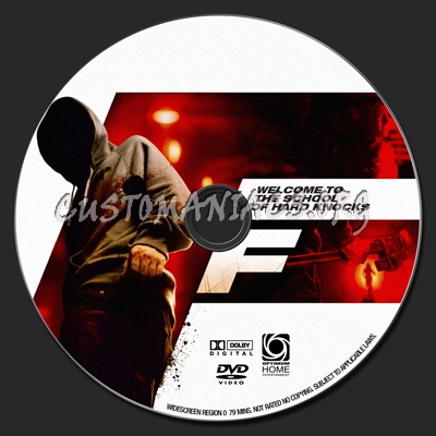 F (2010) dvd label