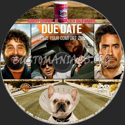 Due Date dvd label