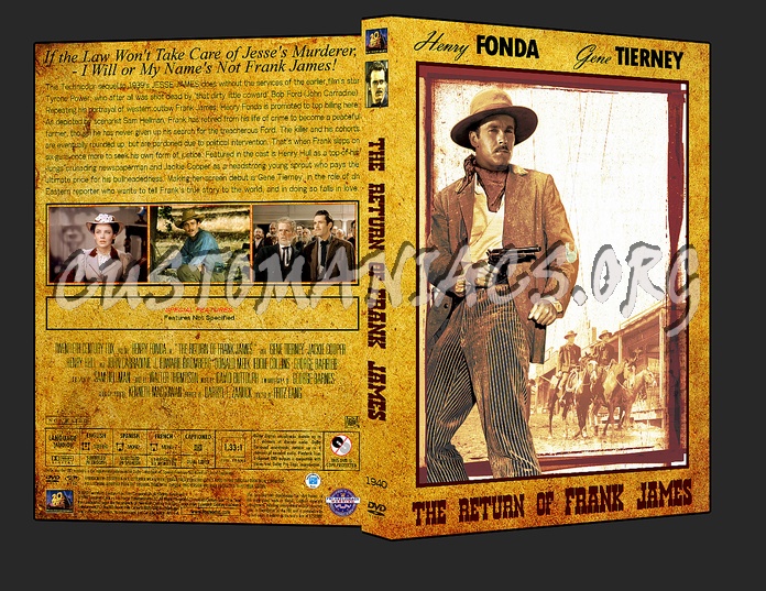 Western Collection - The Return Of Frank James 1940 dvd cover