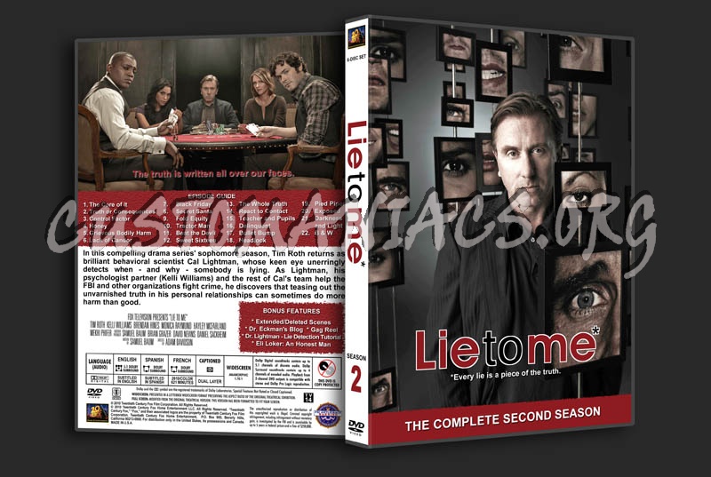 Lie to Me - Seasons 1-2 dvd cover