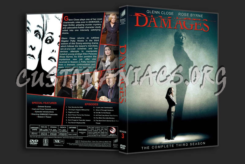 Damages - Seasons 1-3 dvd cover