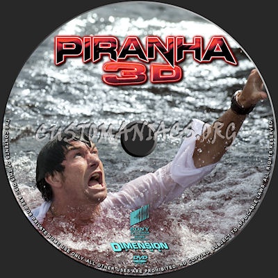 Piranha dvd label