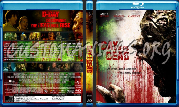 Day Of The Dead blu-ray cover