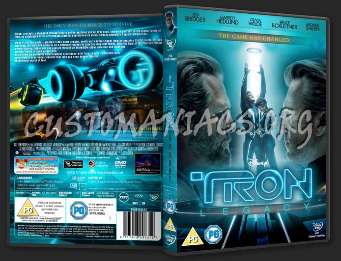 TRON Legacy dvd cover