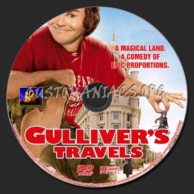 Gulliver's Travels dvd label