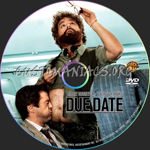 Due Date dvd label