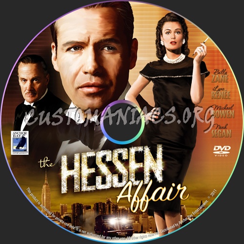 The Hessen Affair dvd label