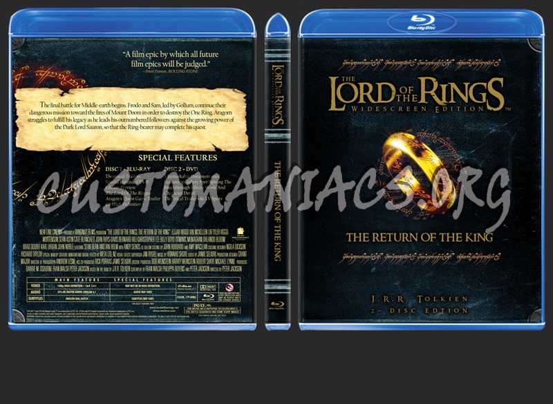 The Lord of the Rings blu-ray cover