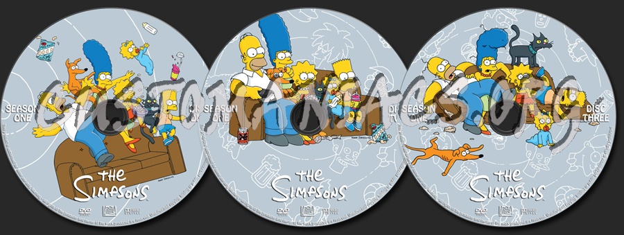 The Simpsons - Season One dvd label