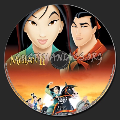 Mulan II (2) dvd label