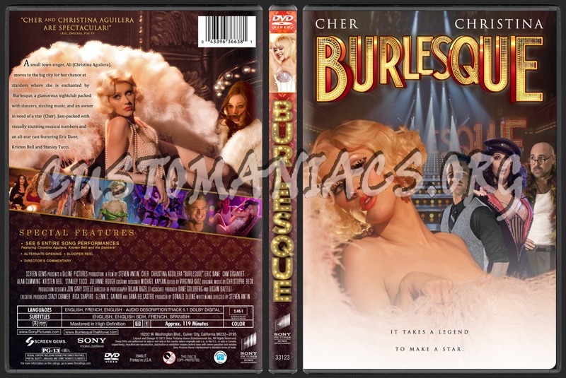 Burlesque dvd cover