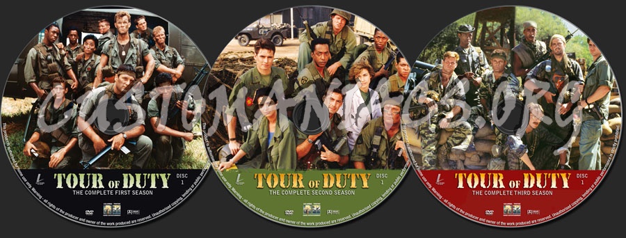 Tour of Duty Seasons 1-3 dvd label