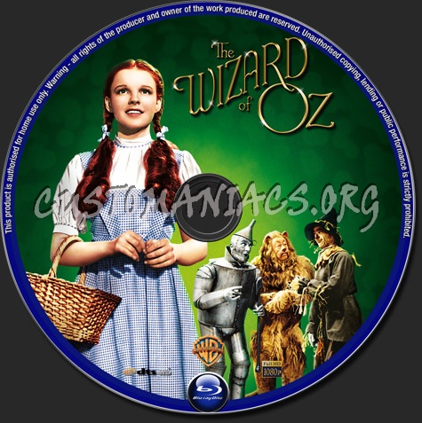 The Wizard of Oz (1939) blu-ray label