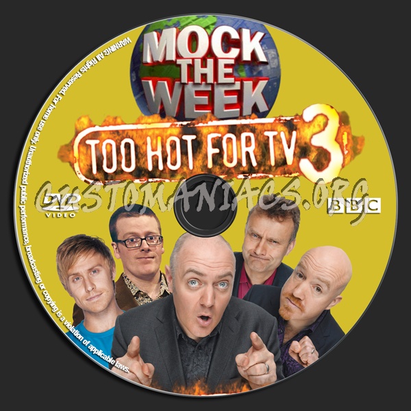 Mock the Week Too Hot For TV 3 dvd label