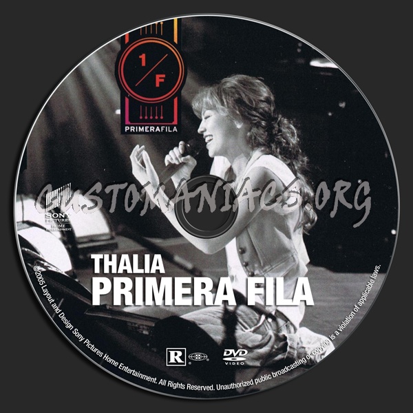 Thalia Primera Fila dvd label