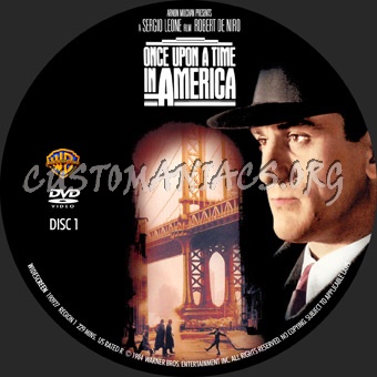 Once Upon A Time In America dvd label