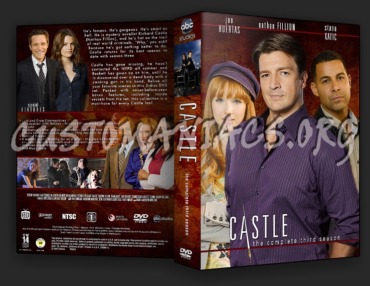 Castle - Season 3 dvd cover