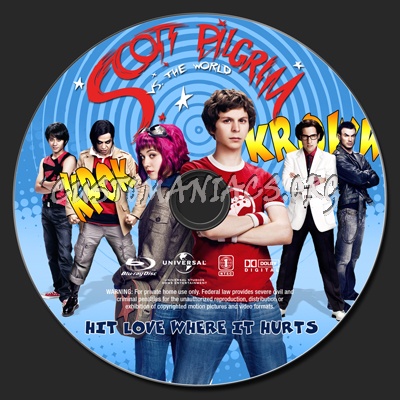 Scott Pilgrim Vs the World blu-ray label