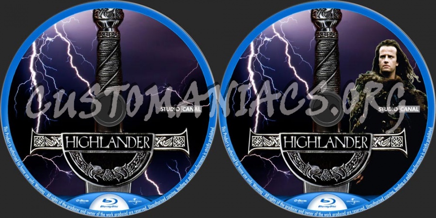 Highlander blu-ray label