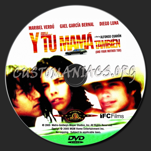 And Your Mother Too dvd label