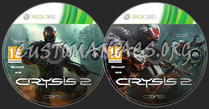 Crysis 2 dvd label