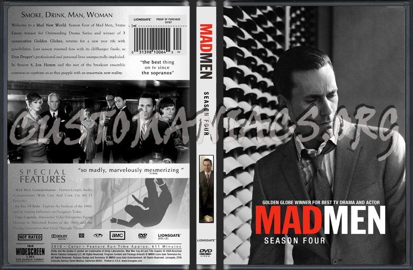 Mad Men Season Four dvd cover