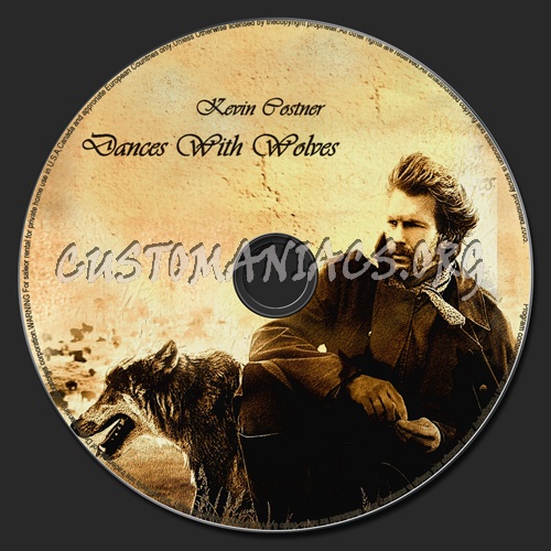 Dances With Wolves dvd label