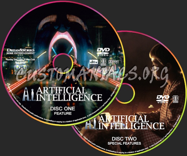 A.I. Artificial Intelligence dvd label