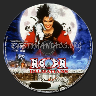 101 Dalmatians dvd label