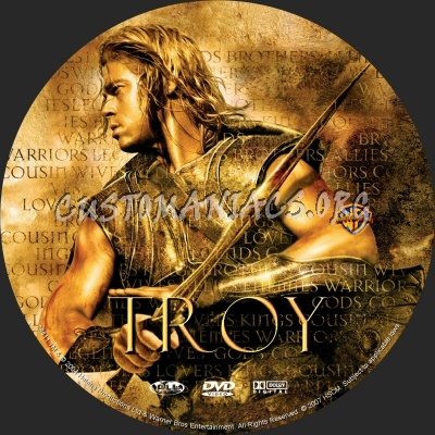 Troy dvd label