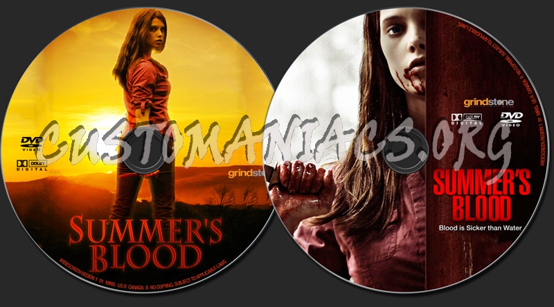 Summer's Blood dvd label