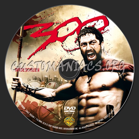 300 dvd label