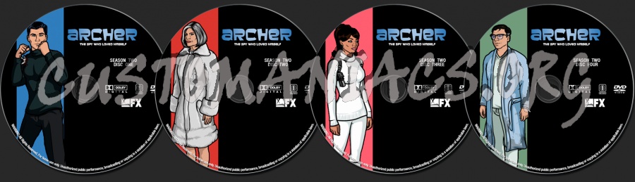 Archer Season 2 dvd label