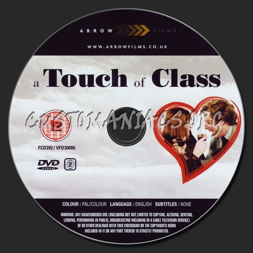 A Touch Of Class dvd label