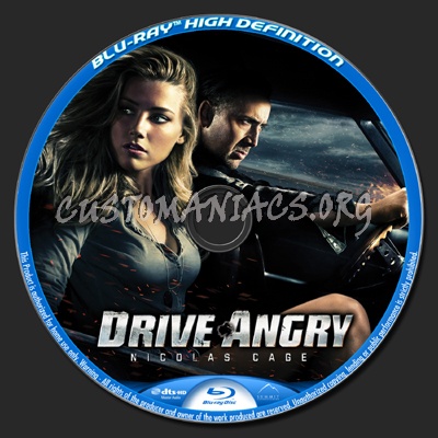 Drive Angry blu-ray label