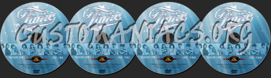 Fame Season 1 dvd label