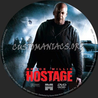 Hostage dvd label