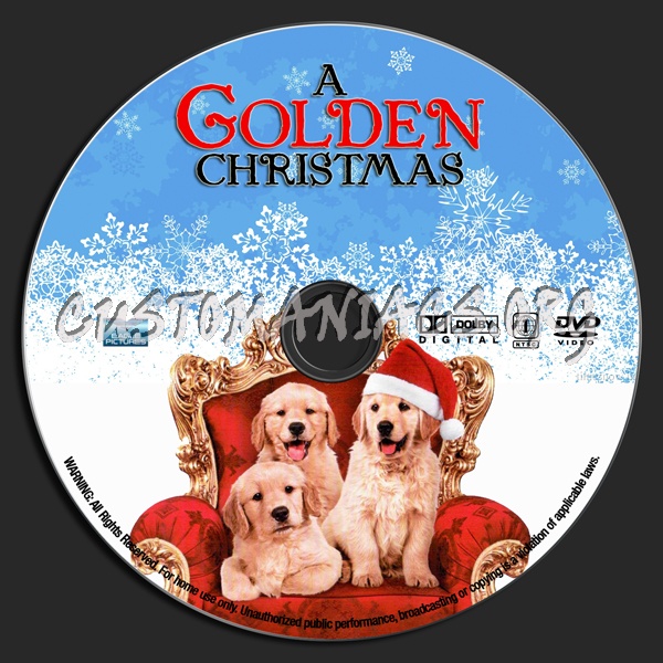 A Golden Christmas dvd label