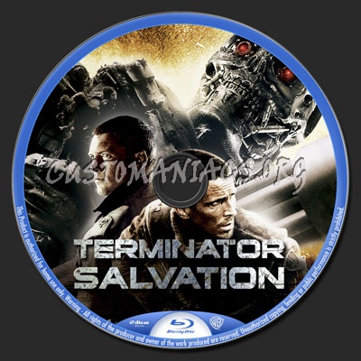 Terminator Salvation blu-ray label