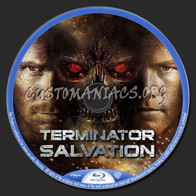 Terminator Salvation blu-ray label