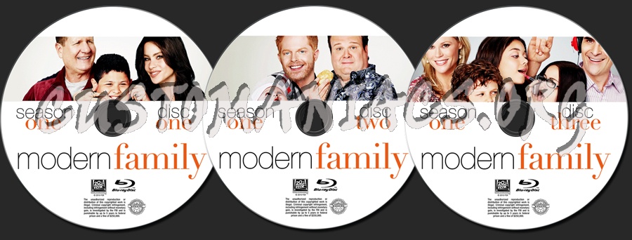 Modern Family - Season 1 blu-ray label