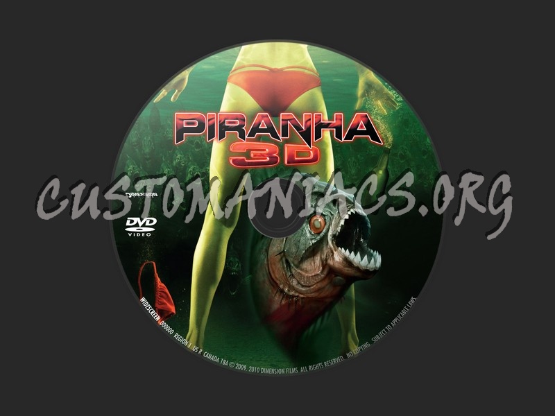 Piranha 2010 dvd label