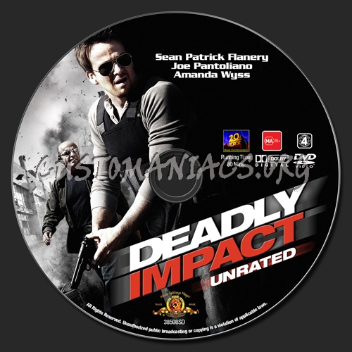 Deadly Impact dvd label