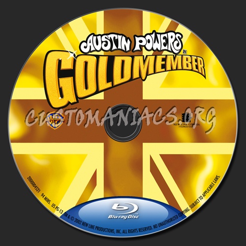 Goldmember blu-ray label