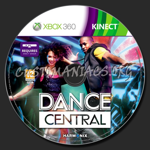 Dance Central dvd label